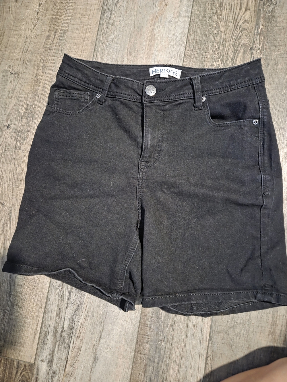 Black Women's Denim Shorts Size‎ 12W Jeans